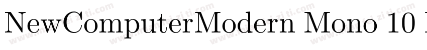 NewComputerModern Mono 10 Book字体转换